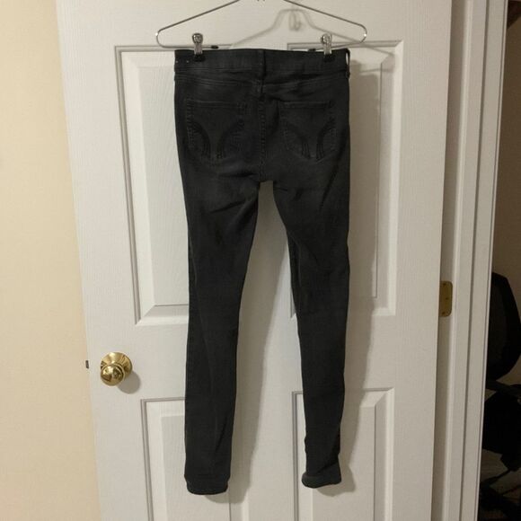Hollister black super skinny jeans, low rise three button size 1/w 25 - Picture 7 of 8
